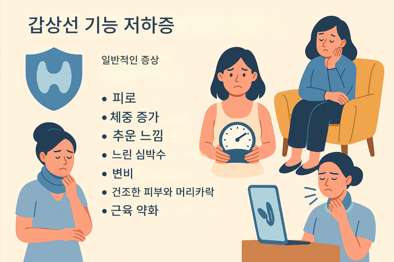 갑상선 기능 저하증 초기증상