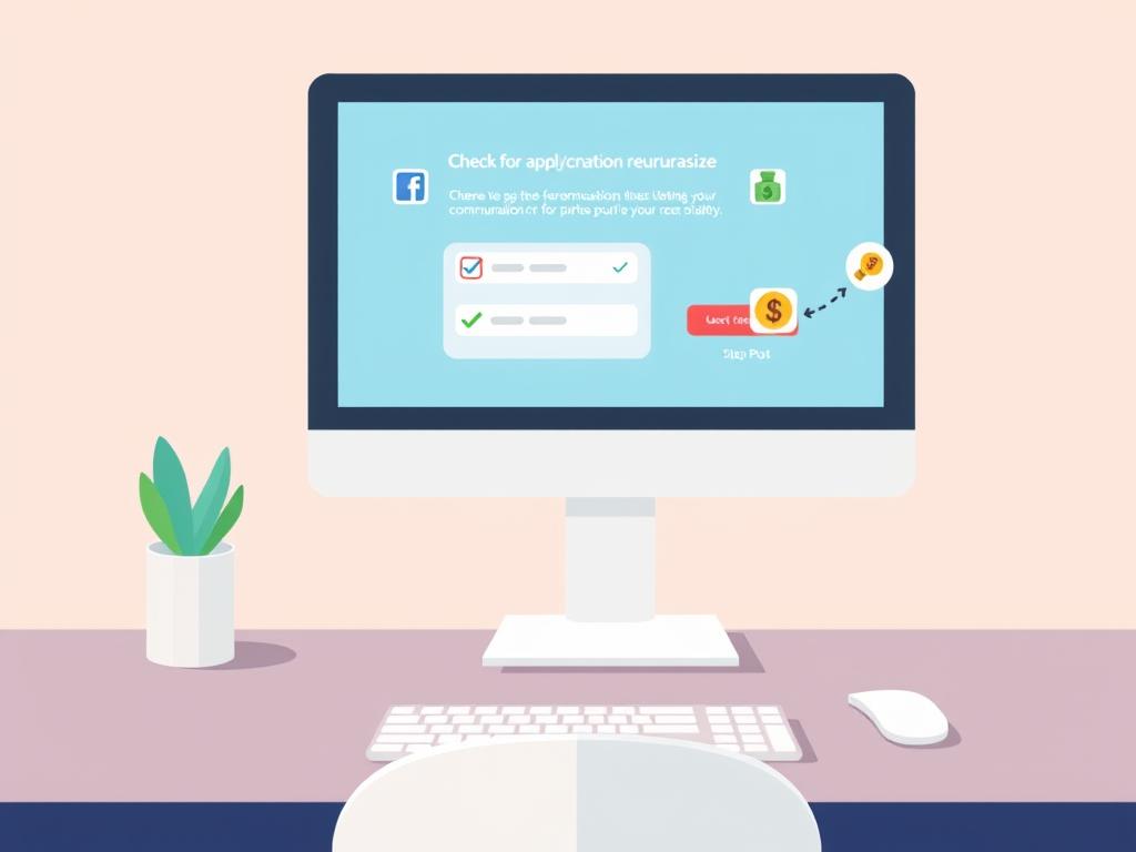 컴퓨터-화면이-켜져있는-책상-일러스트-이미지