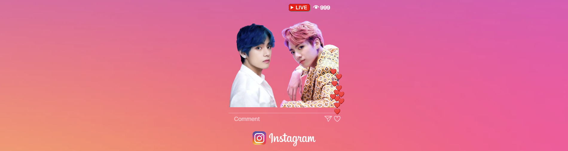 BTS 뷔 &amp; 정국 인스타그램 라이브 장면