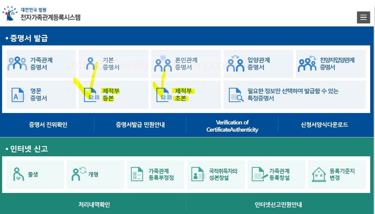 제적등본&#44; 제적초본&#44; 호적등본
