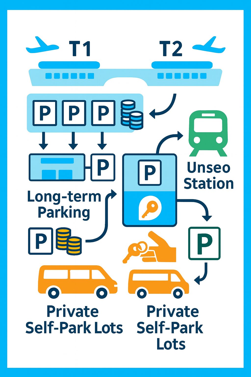 인천공항 ‘직접 주차’ 완전 가이드: 공식 장기·예약주차장, 공영 환승주차장, 셀프 운영 사설주차장 비교