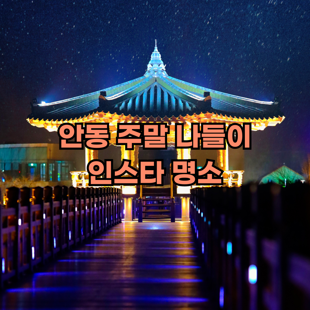 안동 주말 나들이 인스타 명소