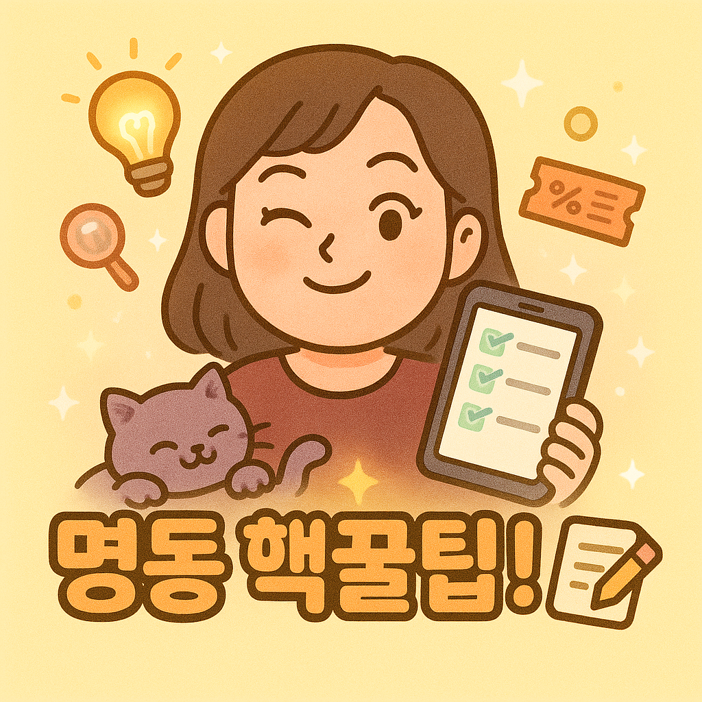 명동 핵꿀팁! 받아적어! 📝