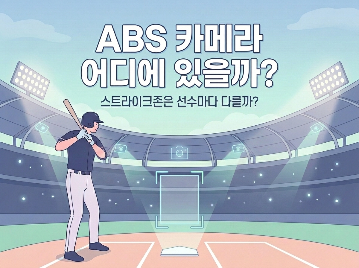 ABS 카메라는 어디 달려 있을까? 스트라이크존이 안 흔들리는 진짜 이유 포스팅 대표 이미지
