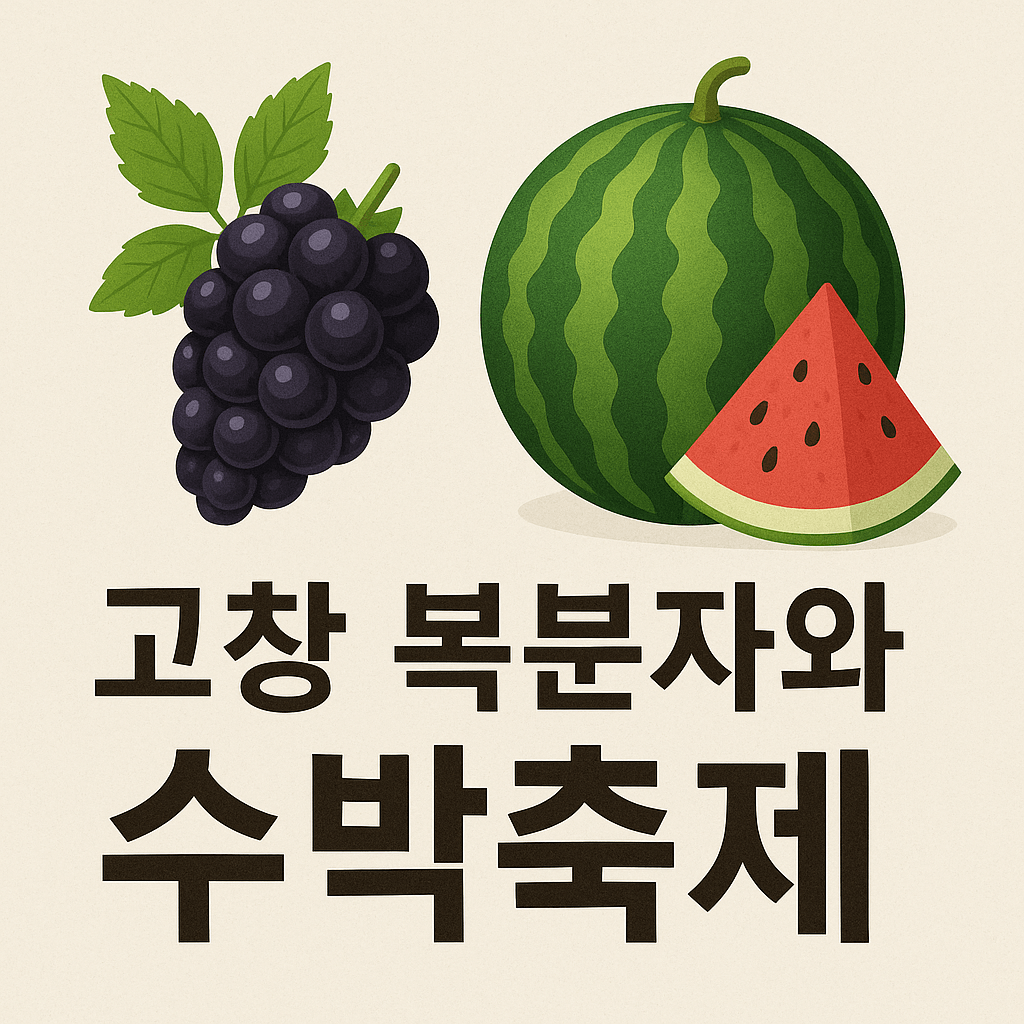 고창 복분자와 수박축제