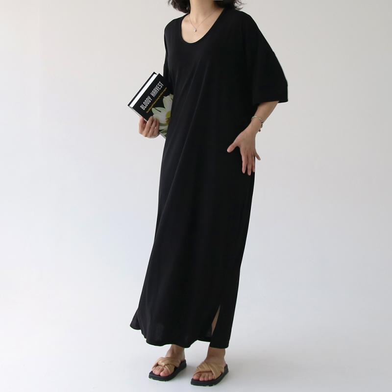 여름 원피스 키큰여자 루즈핏 맥시 롱 원피스 홈드레스 빅사이즈