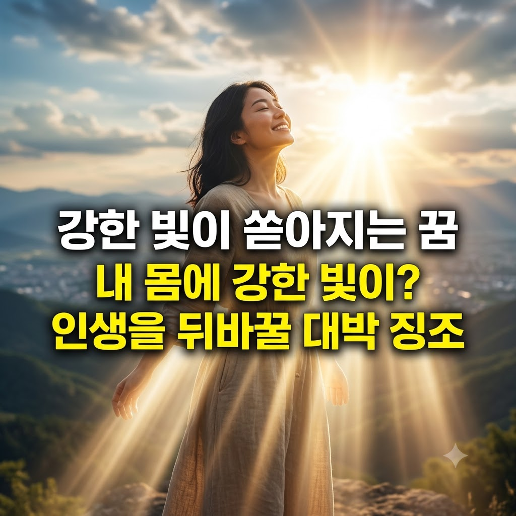 강한 빛이 쏟아지는 꿈