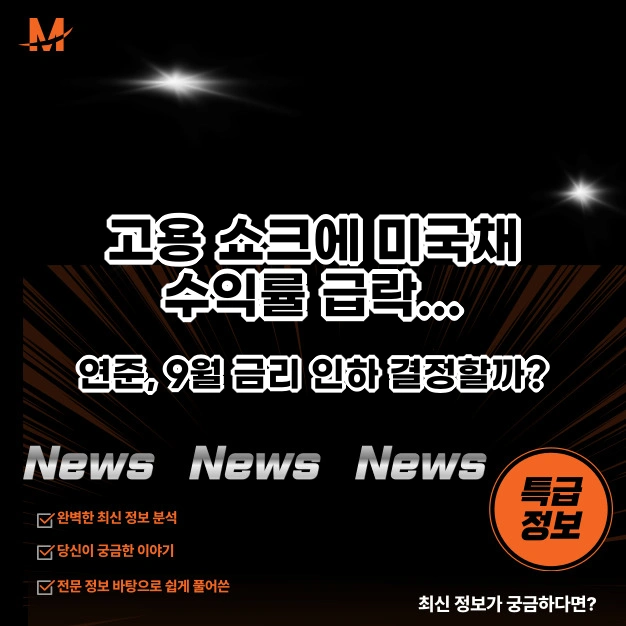 고용 쇼크에 미국채 수익률 급락