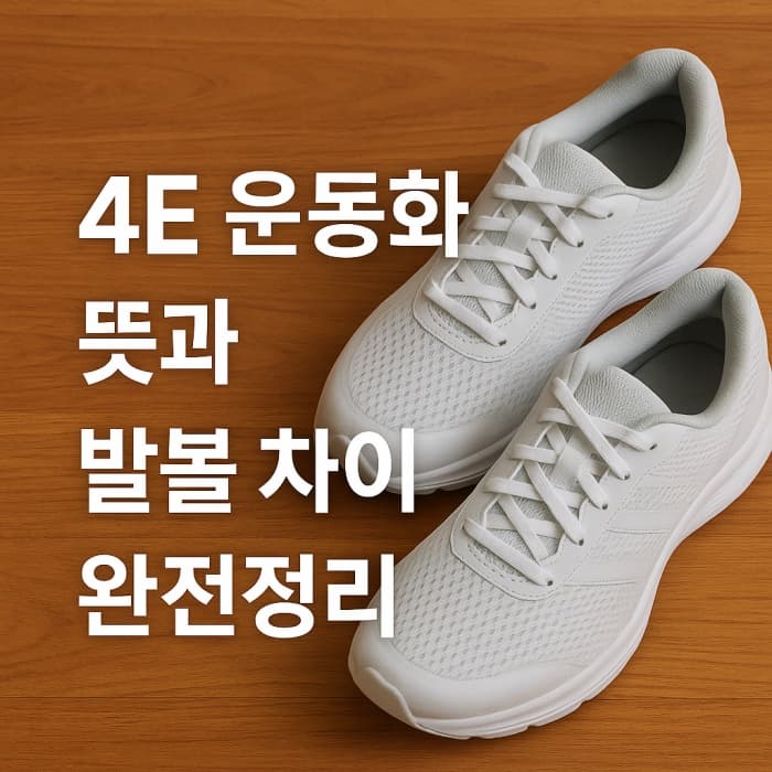 ✅ 4E 운동화 뜻과 발볼 넓이에 따른 신발 차이 완벽정리!