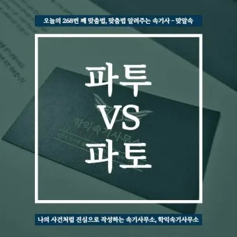 좇다 쫓다 맞춤법 맞는 표현 예문_19