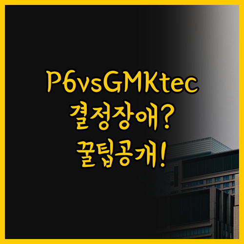구매 전 필독 BOSGAME P6와 ..