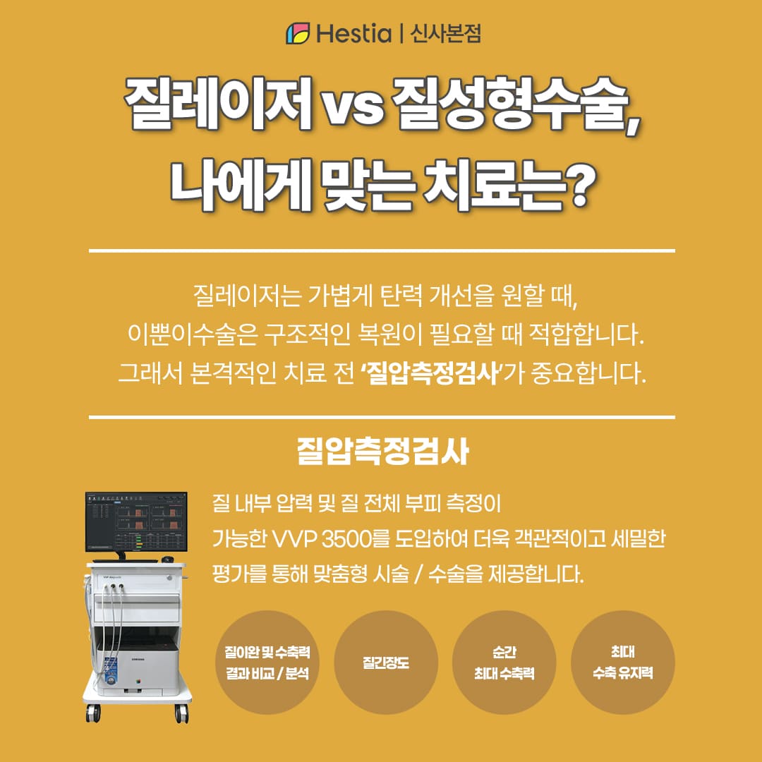 질레이저 vs 질성형수술, 나에게 맞는 치료는?