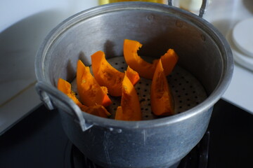 단호박찌는시간