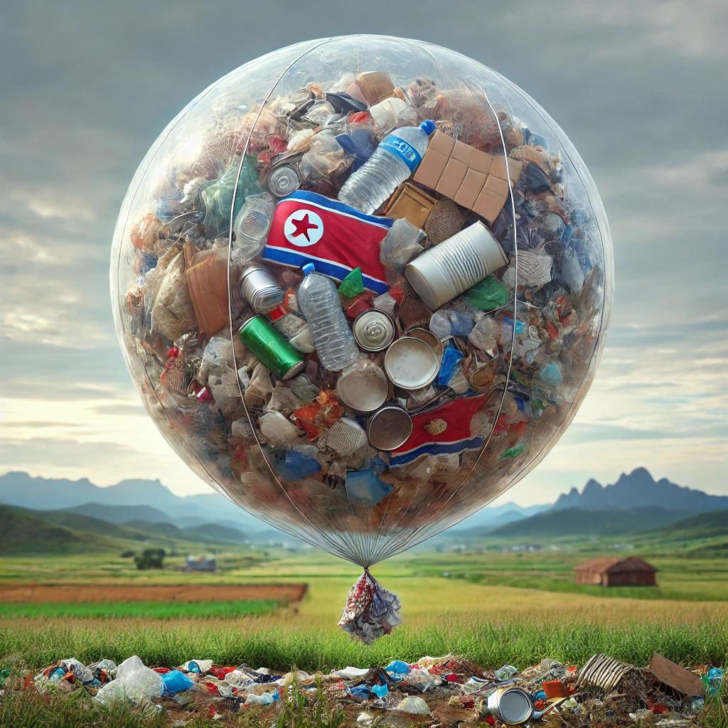 북한쓰레기풍선