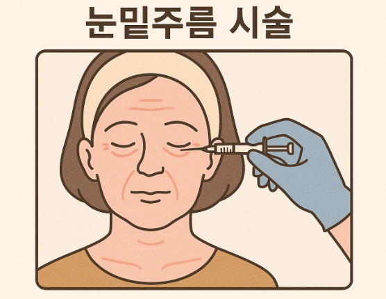눈밑주름 없애는 방법-시술
