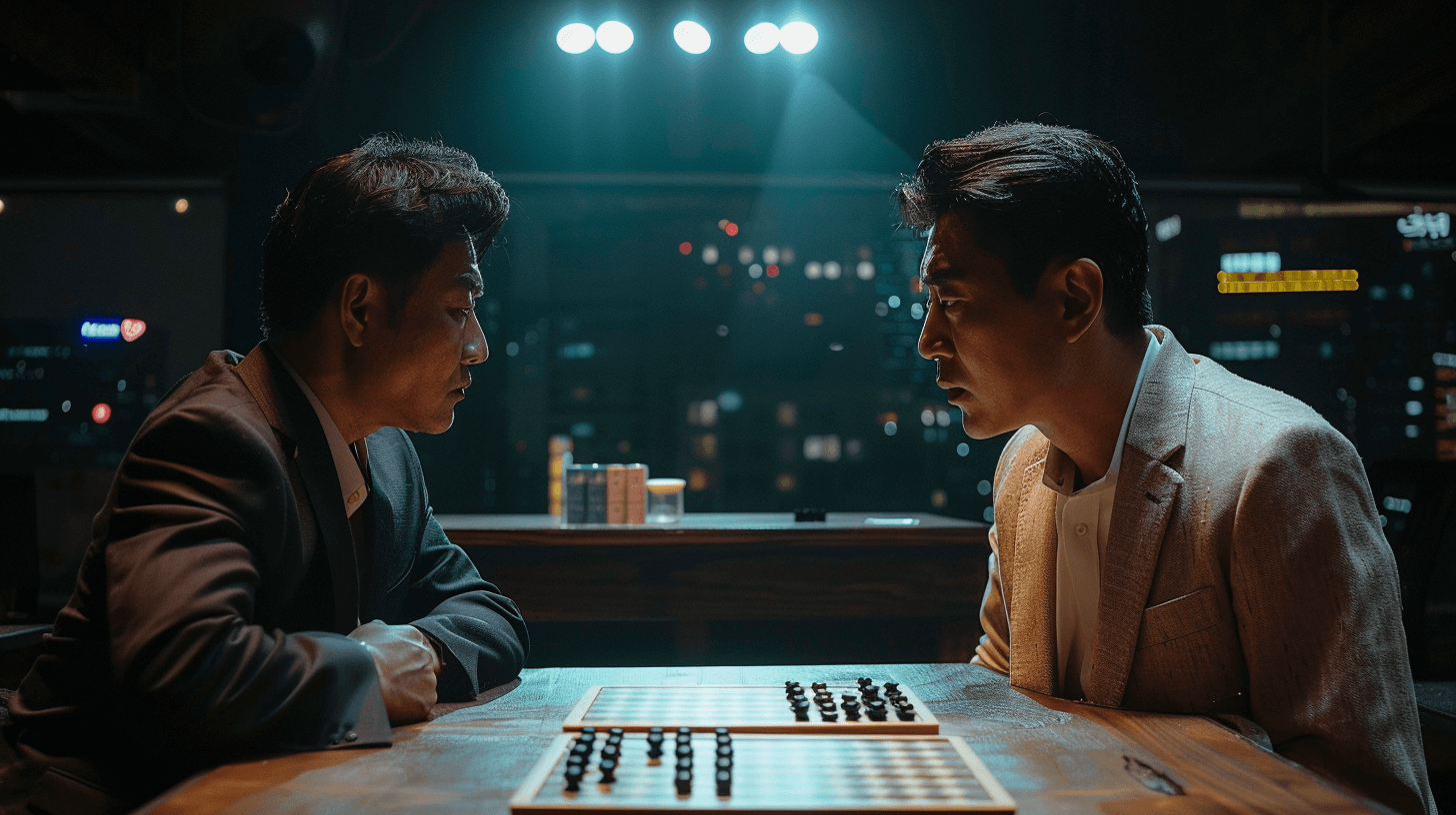 바둑-대결중인-두-남자