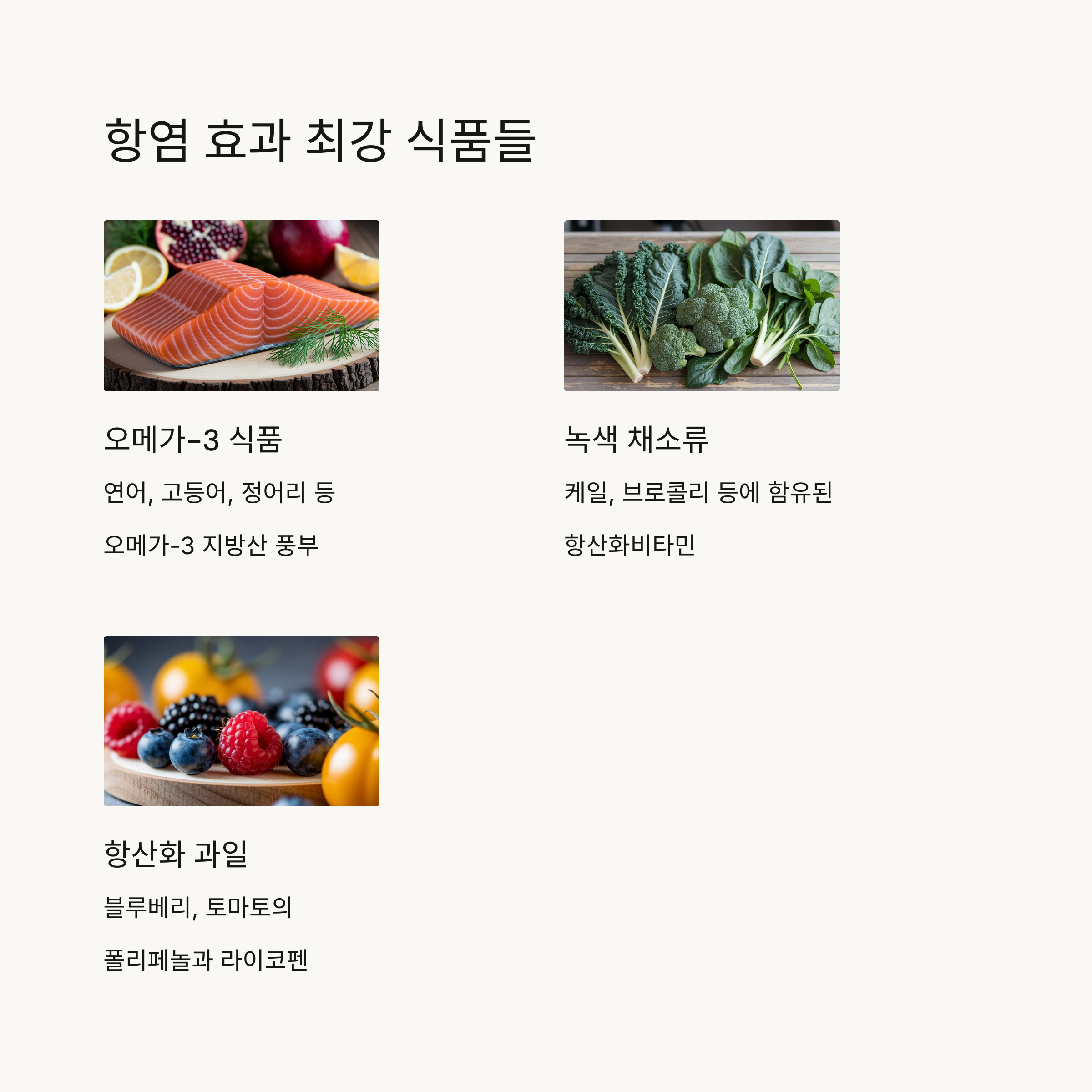 내 몸속 염증 항염식 식단으로 다스리기