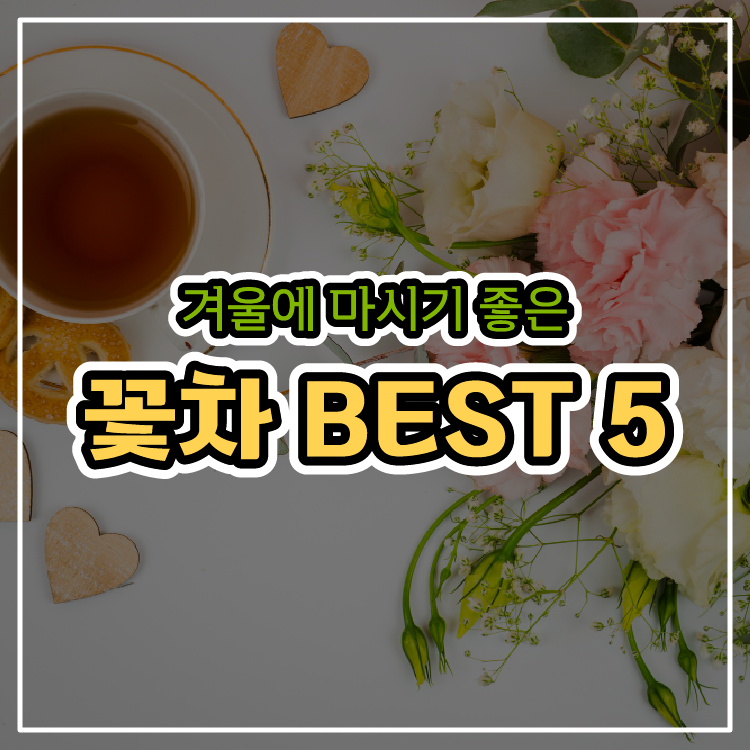 겨울에 마시기 좋은 꽃차 BEST 5