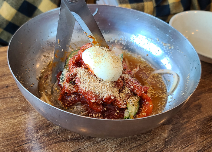 인천 송도 속초코다리냉면 시원한냉면 점심식사 송도맛집 코다리온육수 대기시간 코다리냉면