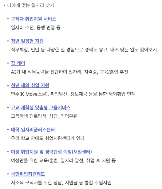 취업 지원금 제도 상세 안내