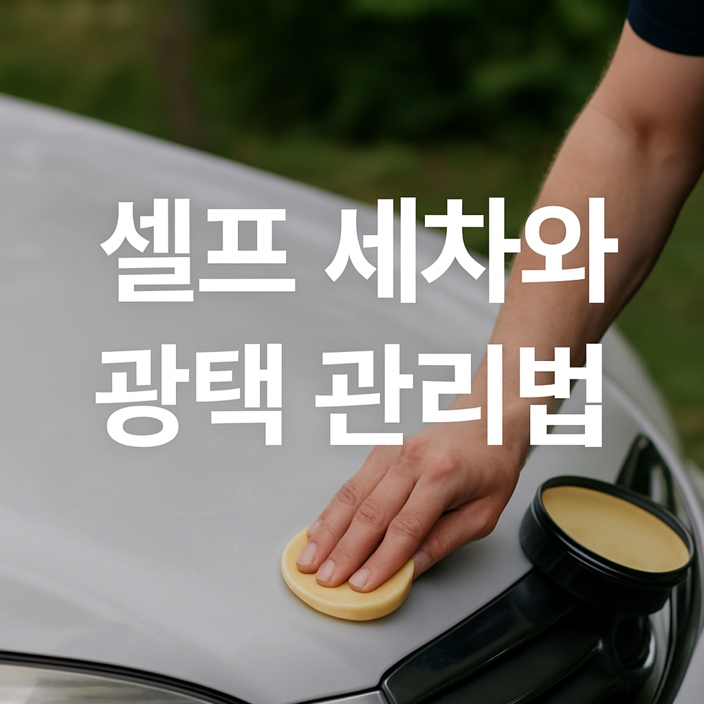 셀프 세차와 광택 관리법: 여름철 차량 외부 보호의 핵심