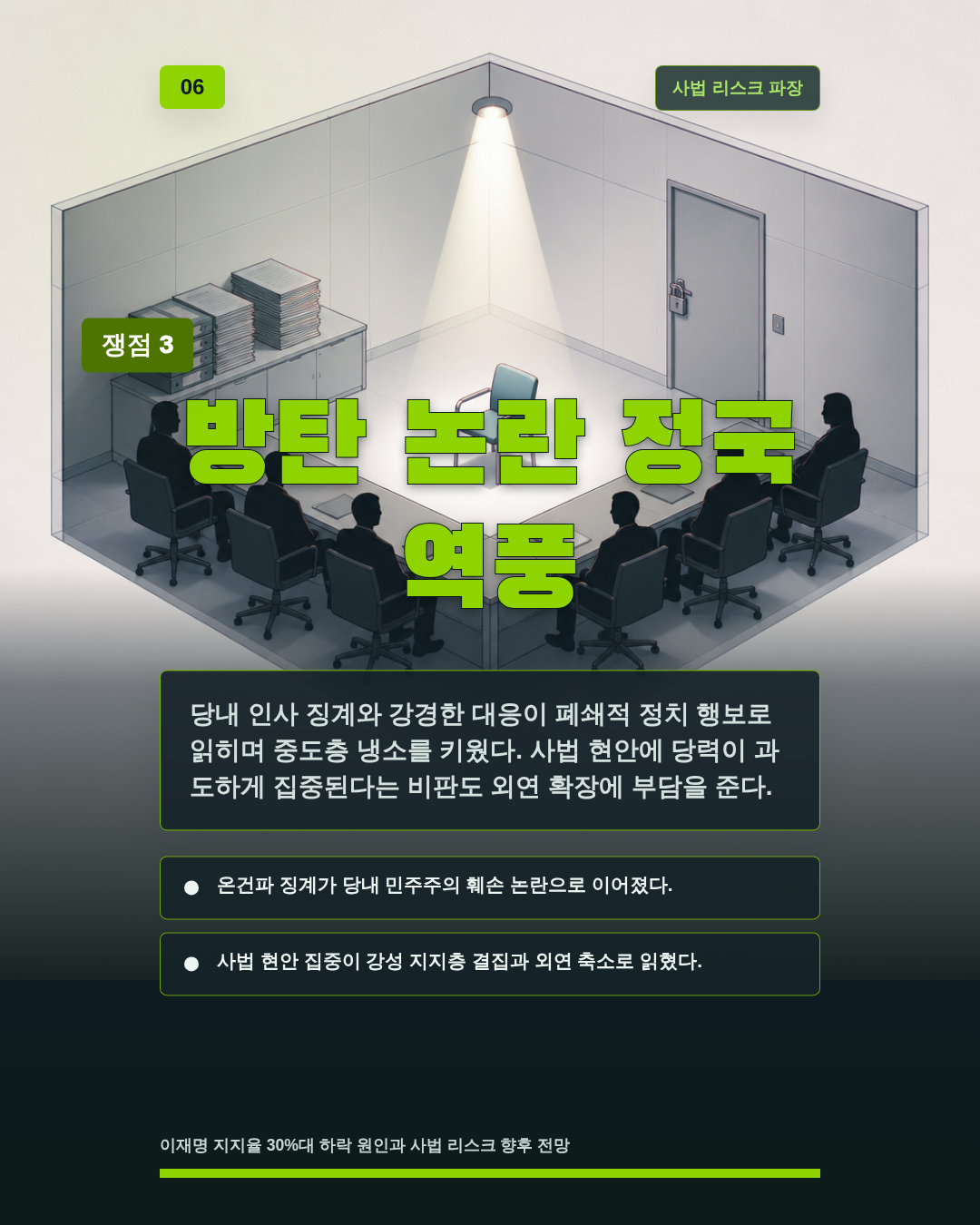 방탄 논란 정국 역풍