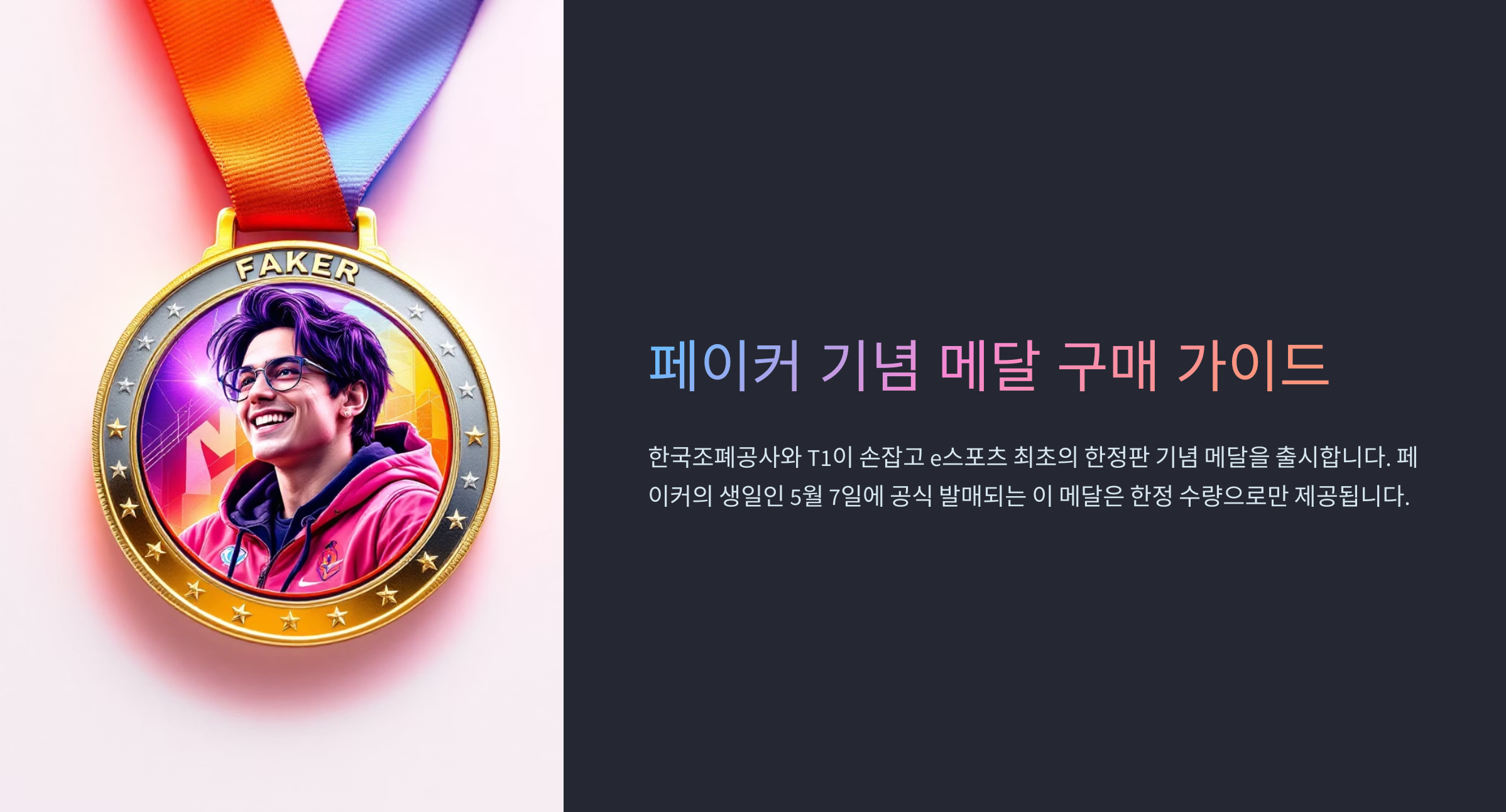 페이커 기념 메달 판매 정보｜2025 한정판 출시 일정&middot;구매처 총정리