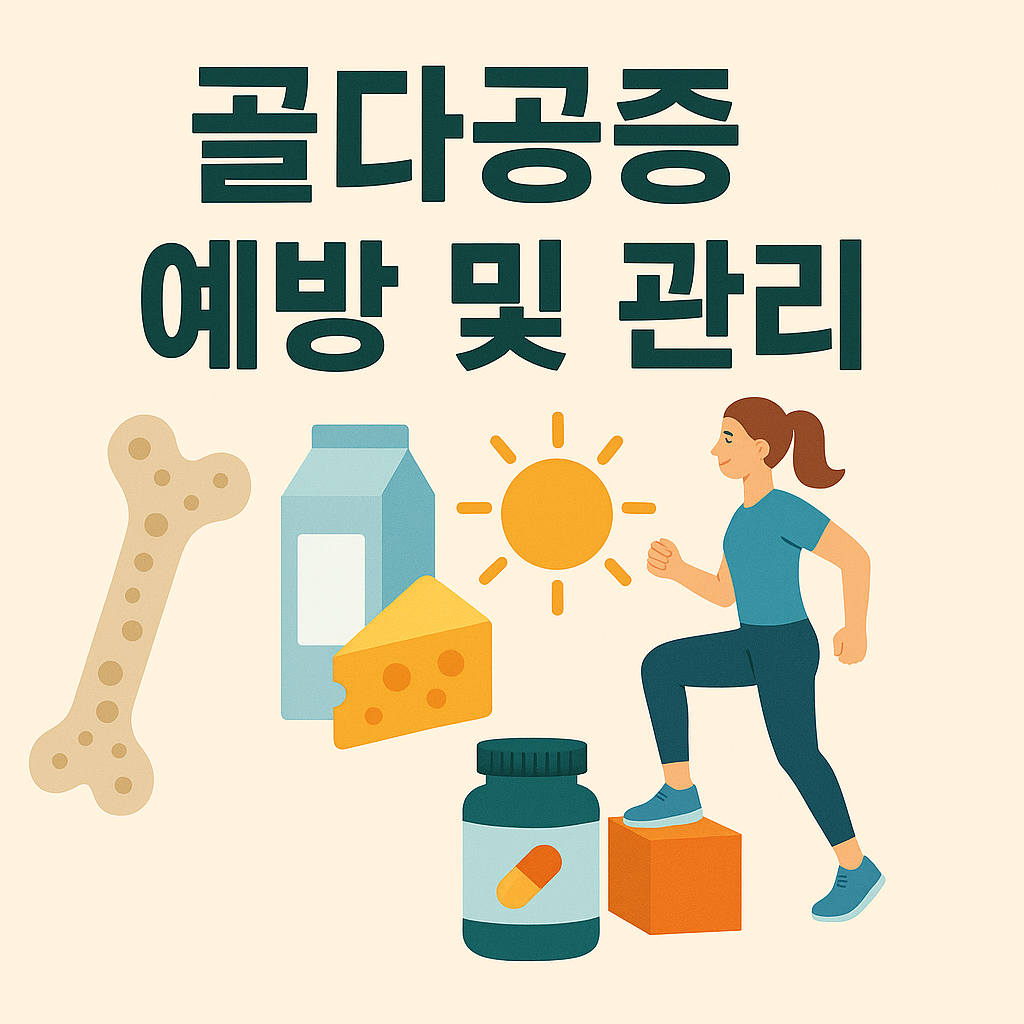 중년 골다공증 예방 및 관리