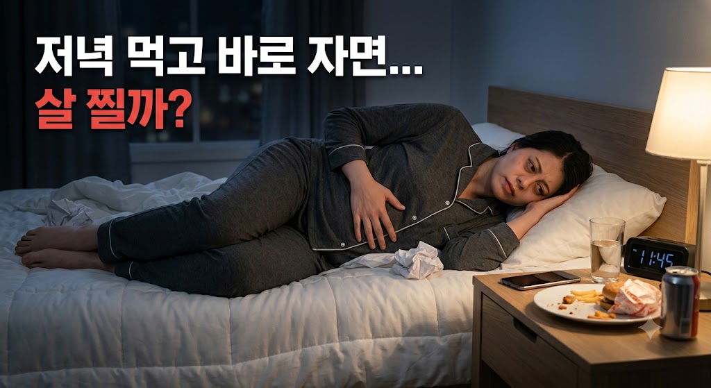 저녁 먹고 바로 자면 살 찔까? 다음 날 더 살찌는 진짜 이유