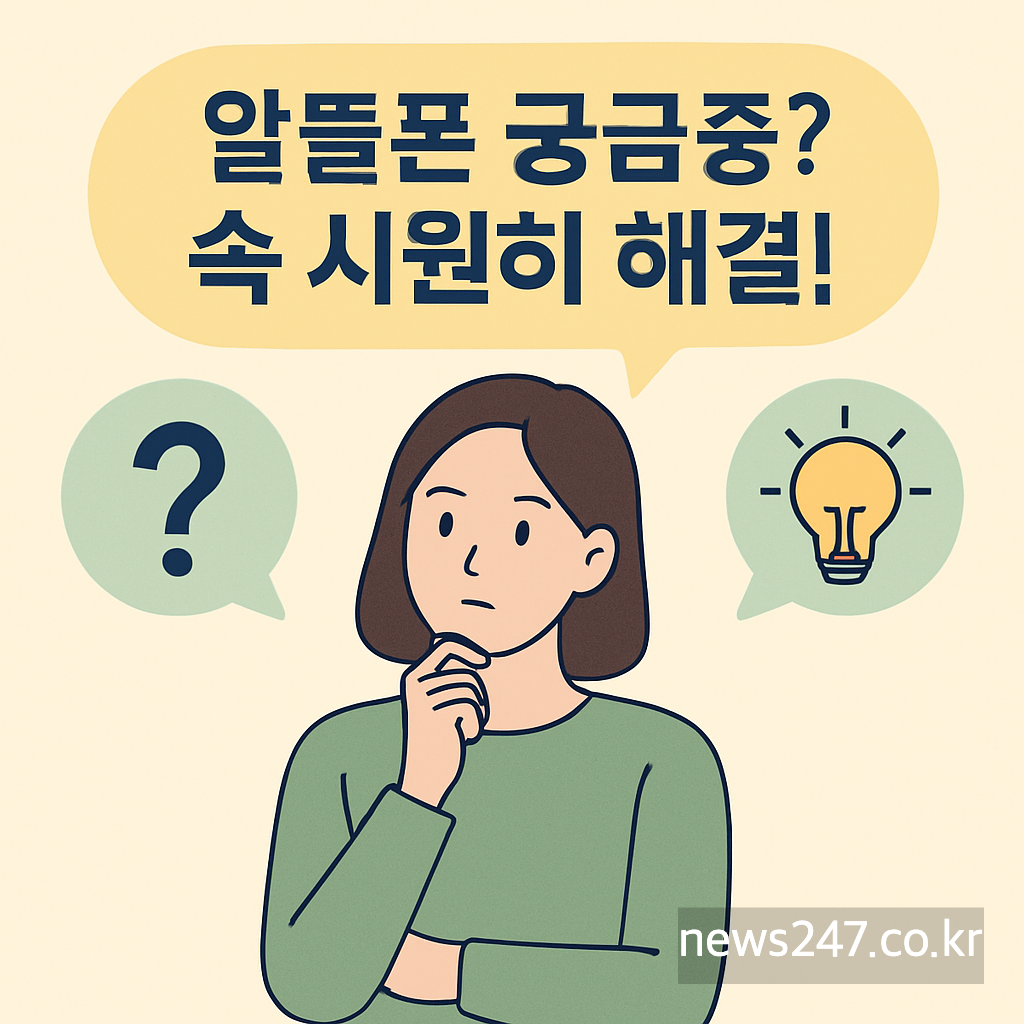 알뜰폰 궁금증? 속 시원히 해결!