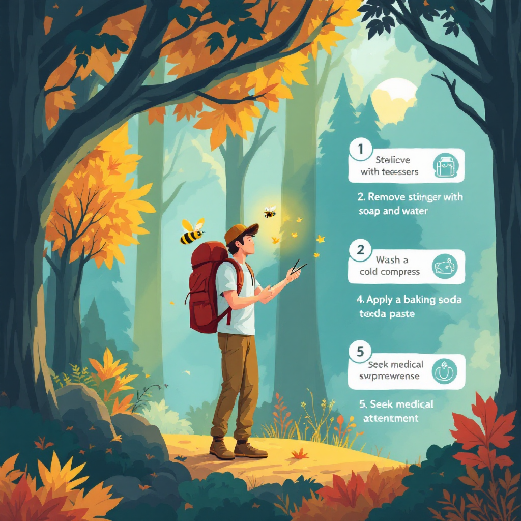 가을산행의벌쏘임