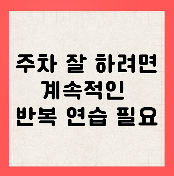 주차 잘하는 법