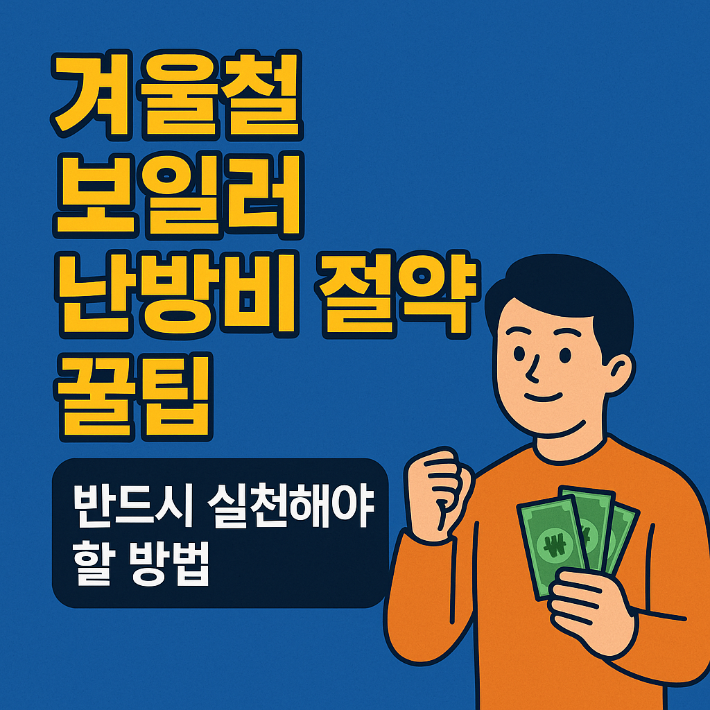 겨울철 보일러 난방비 절약 꿀팁 2025