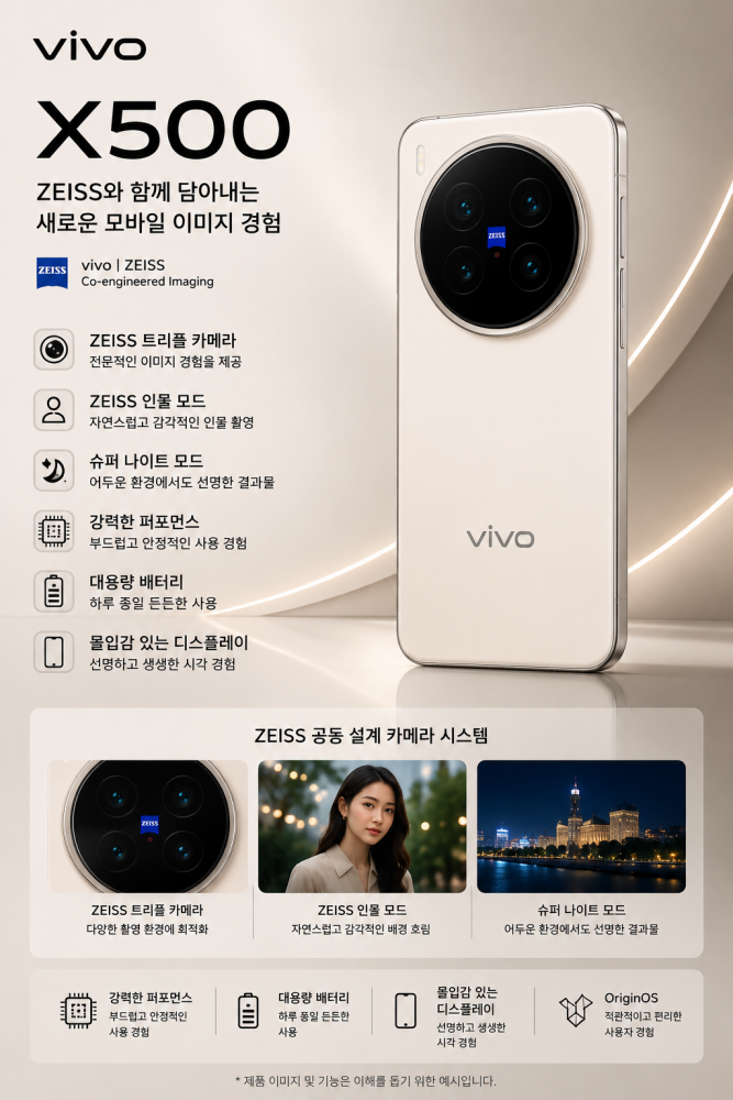 vivo X500 스마트폰