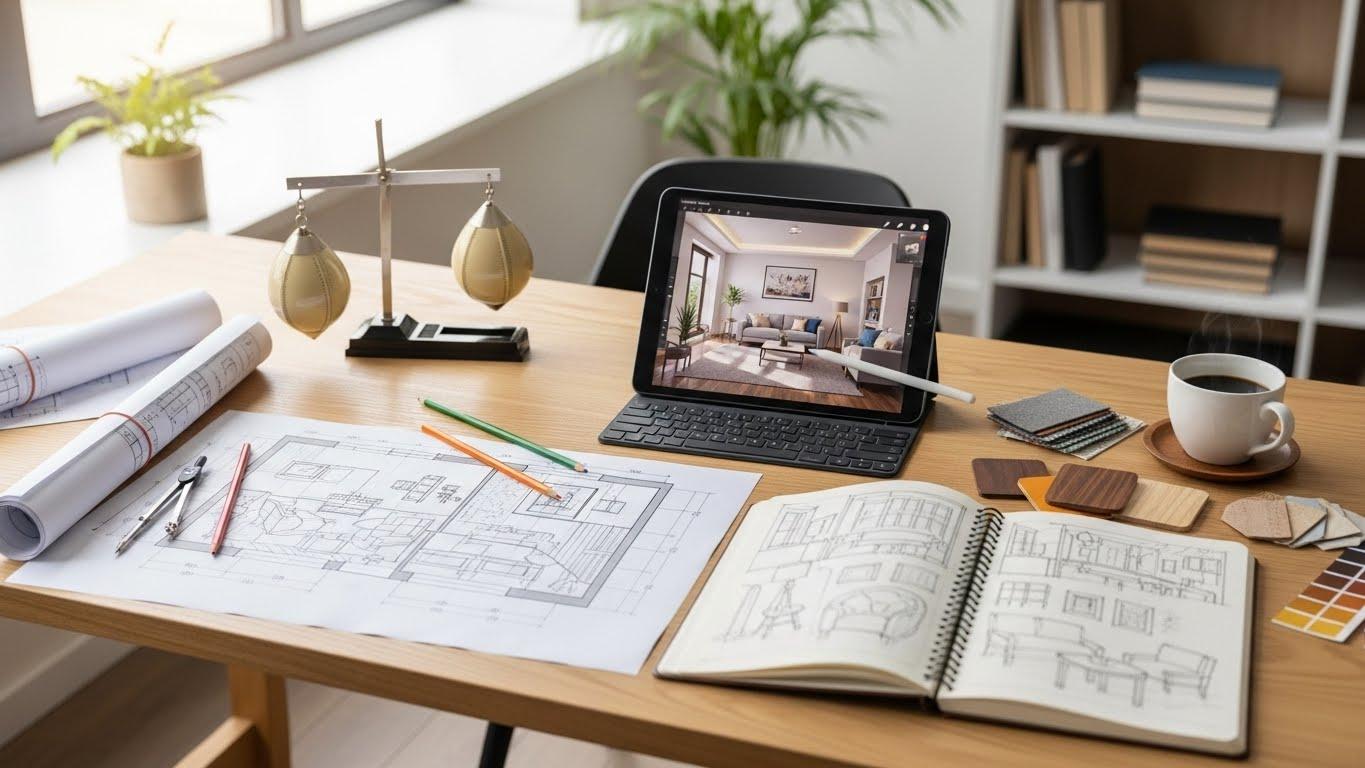 인테리어 도면 그리기