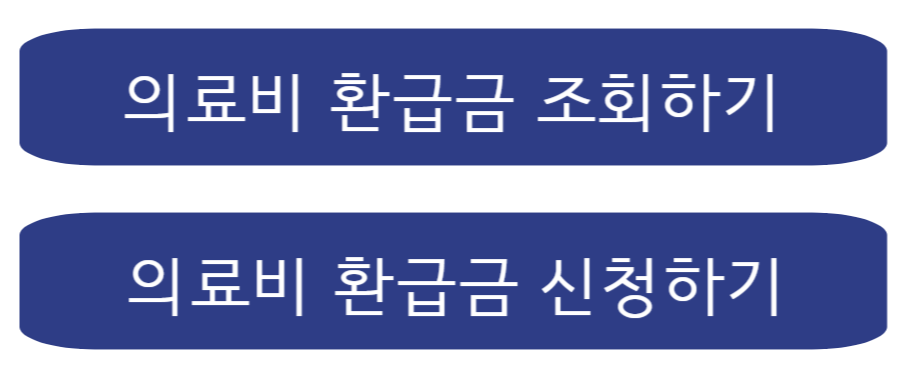 의료비환급금신청 조회