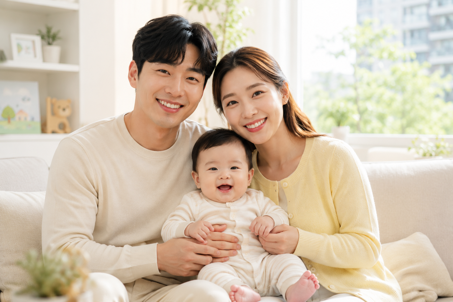 부모급여 지원 대상 조건에 해당하는 영아 가정 이미지