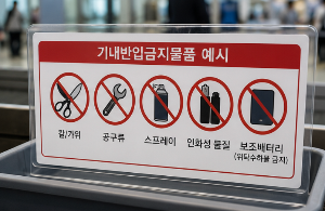 기내반입금지물품 꼭 체크하세요!｜기내반입금지물품과 헷갈리기 쉬운 품목, 기내반입보조배터리용량 확인하기