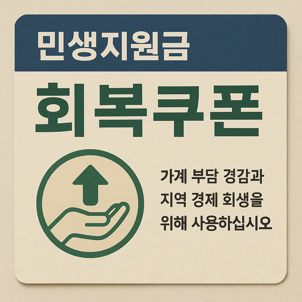 전국민 민생지원금 회복쿠폰 이미지