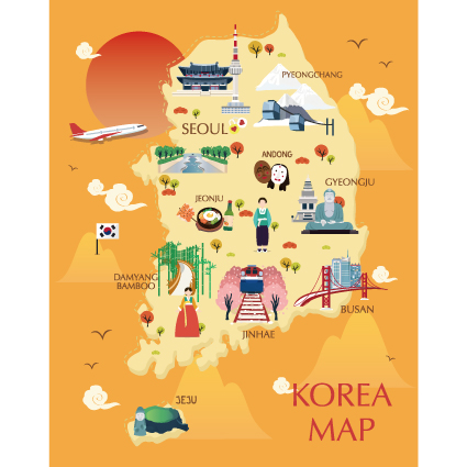 대한민국 지도