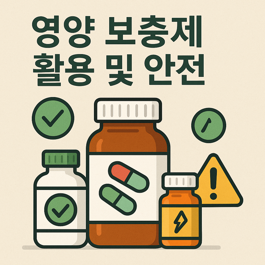 중년 영양 보충제 활용 및 안전