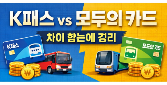 K패스 모두의카드 차이점 정리