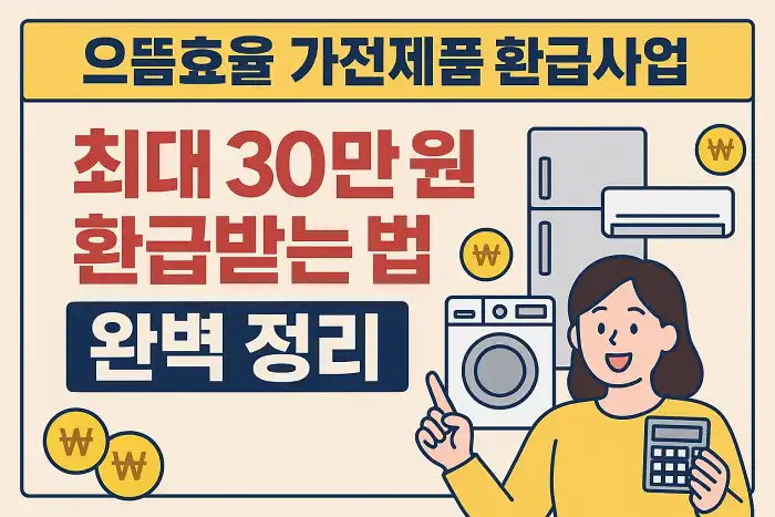 으뜸효율 가전제품 환급사업