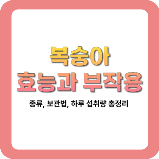 복숭아-효능-부작용