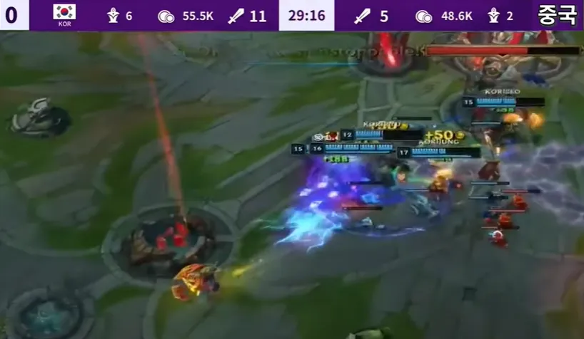 중국과 경기 장면3