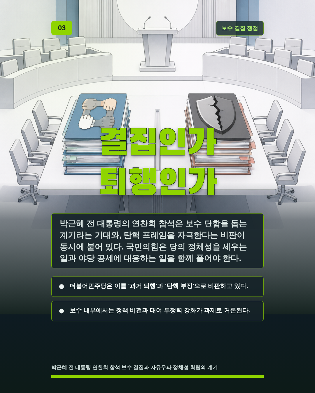 결집인가 퇴행인가