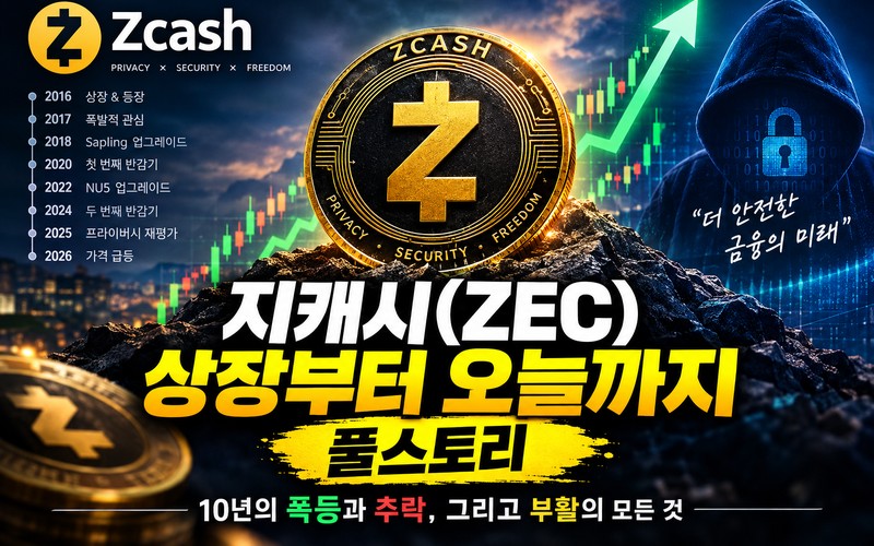 지캐시 상장부터 2026년 9월 10년 흐름 정리: ZEC 역사와 영지식