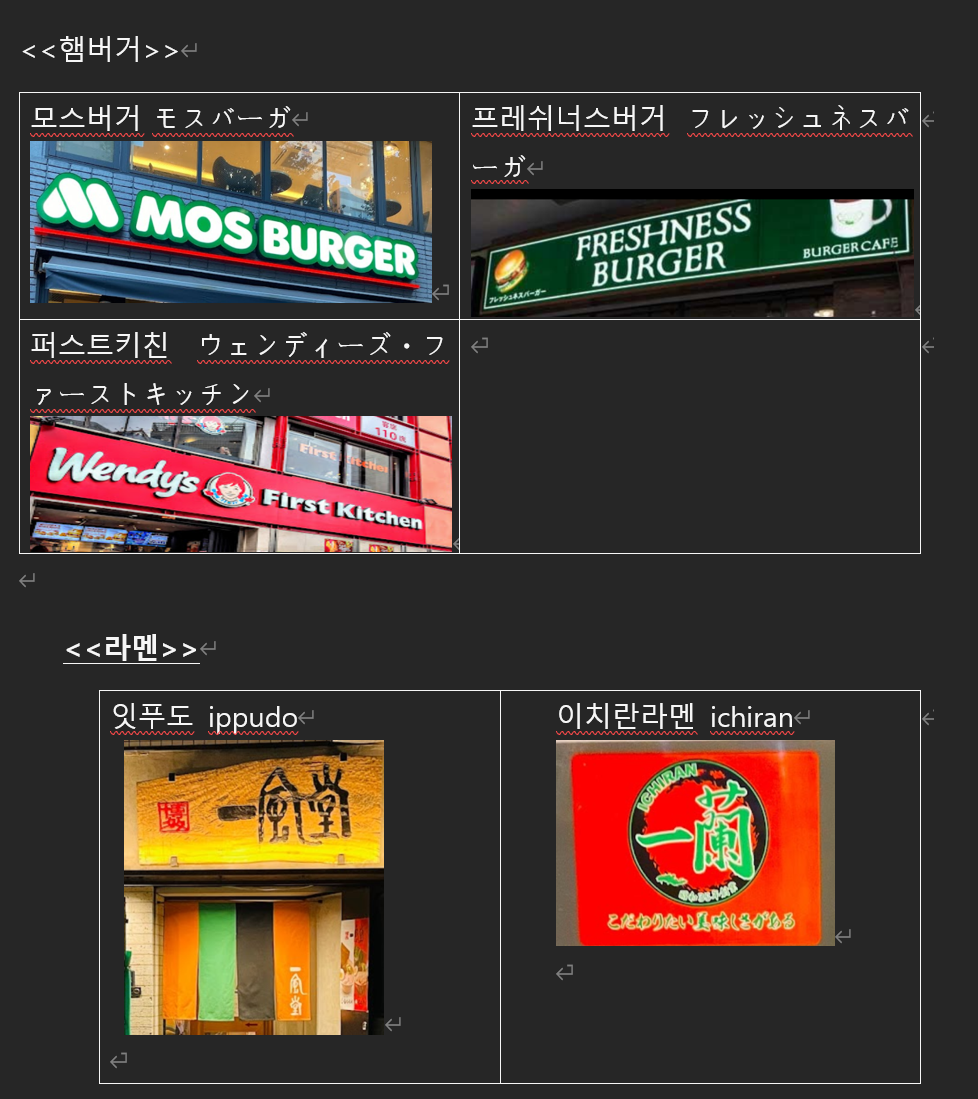 일본 햄버거 라멘