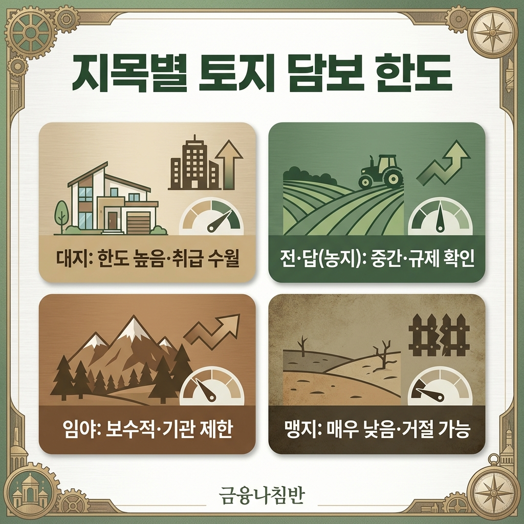 지목별 토지 담보 한도