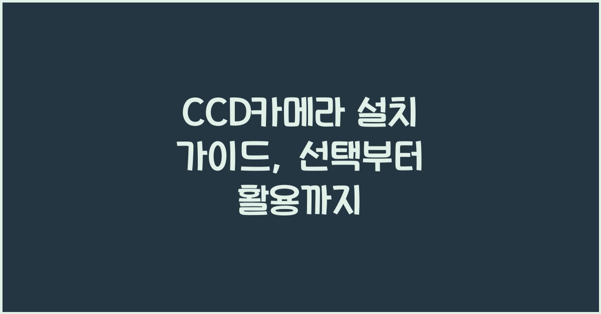 CCD카메라